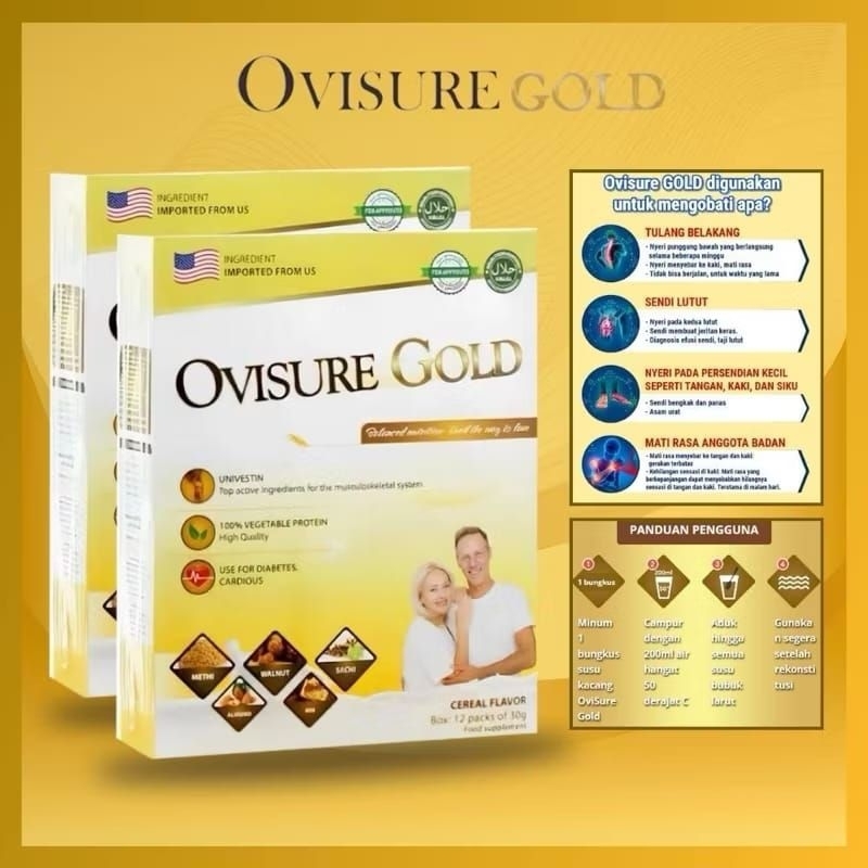 

OVISURE GOLD MILK SUSU OBAT TULANG DAN SENDI Original