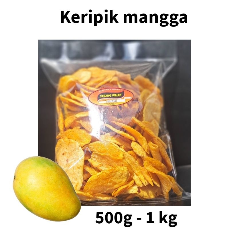 

keripik mangga premium renyah kress manis alami tanpa gula dan pemanis buatan keripik buah khas batu malang