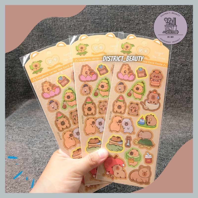 

STIKER ALB CAPYBARA STIKER 1 LEMBAR MOTIF CAPPIBARA STIKER LUCU MOTIF CAPYBARA