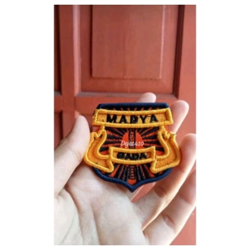 Bordiran Timbul Komputer Kewenangan Satpam Kuning + Gada Madya