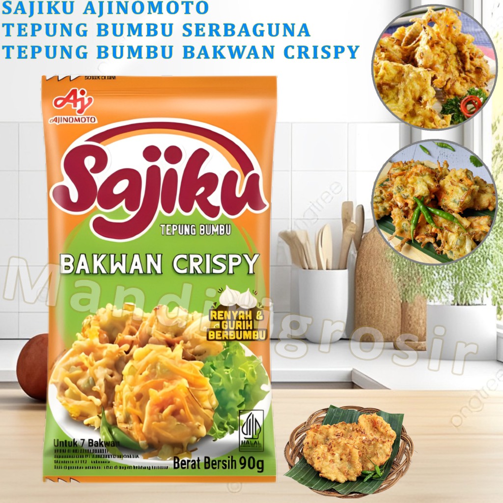 

Tepung Bumbu Bakwan Crispy * Sajiku Ajinomoto * Tepung Bumbu Krispy * 90gr