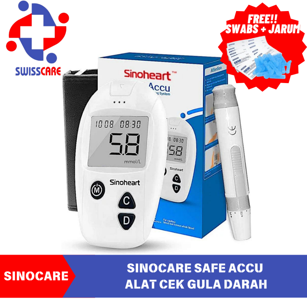 Alat cek gula darah lengkap hemat - Alat ukur gula darah - alat uji gula darah - glucometer - glukos
