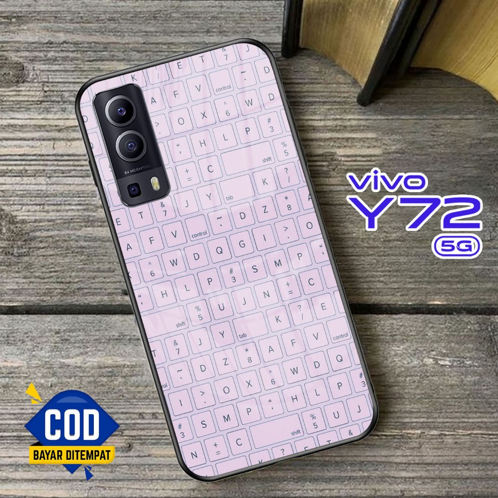 Softcase Kaca VIVO Y72 (5G) - Case Handphone VIVO Y72 (5G) [T59].