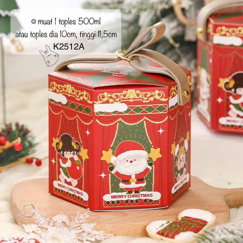 

(5pcs) Kotak Natal K2512 Christmas Box Dus Kue