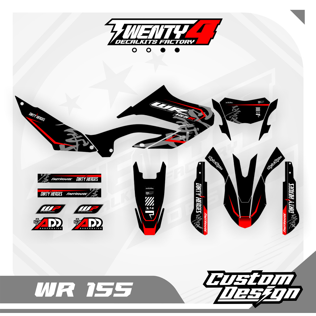 Decal Wr 155 Hitam Samurai - Decal Wr 155 Full Body