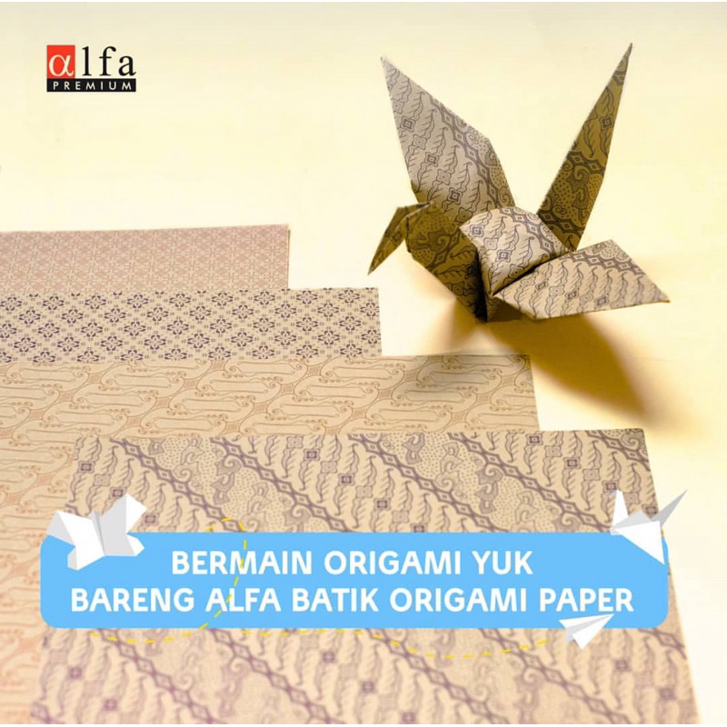 

Kertas Lipat Origami Kraft Coklat batik Alfa 12x12 cm – 2 Sisi Berwarna