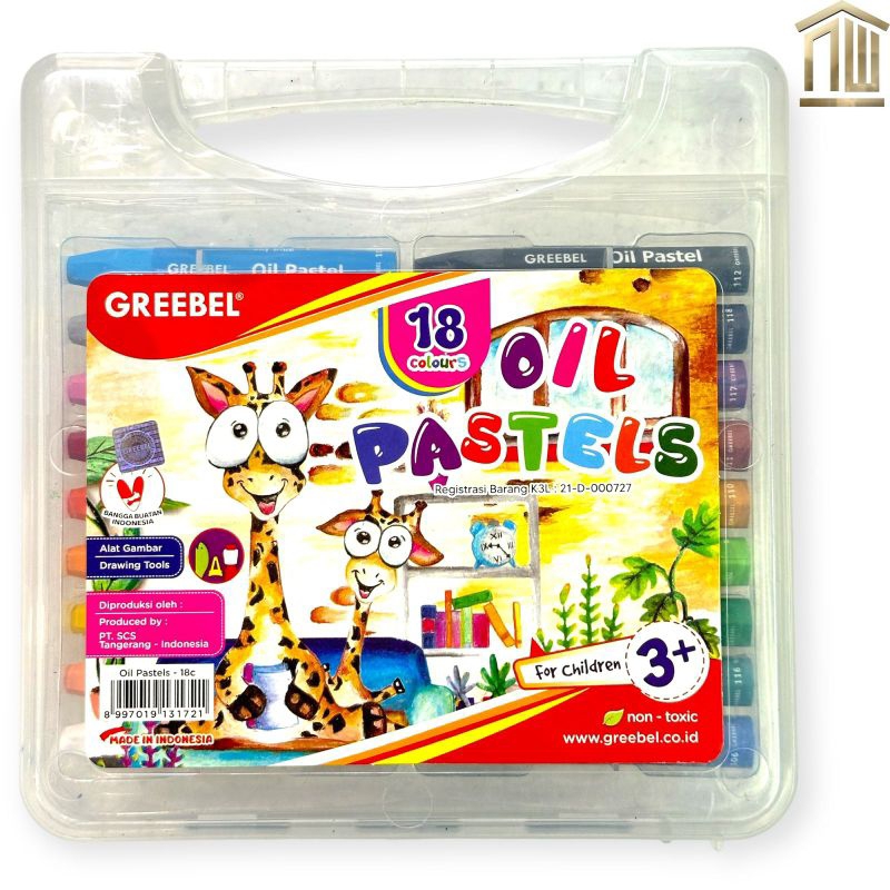 

Crayon / Kerayon Greebel 18 Warna Oil Pastel