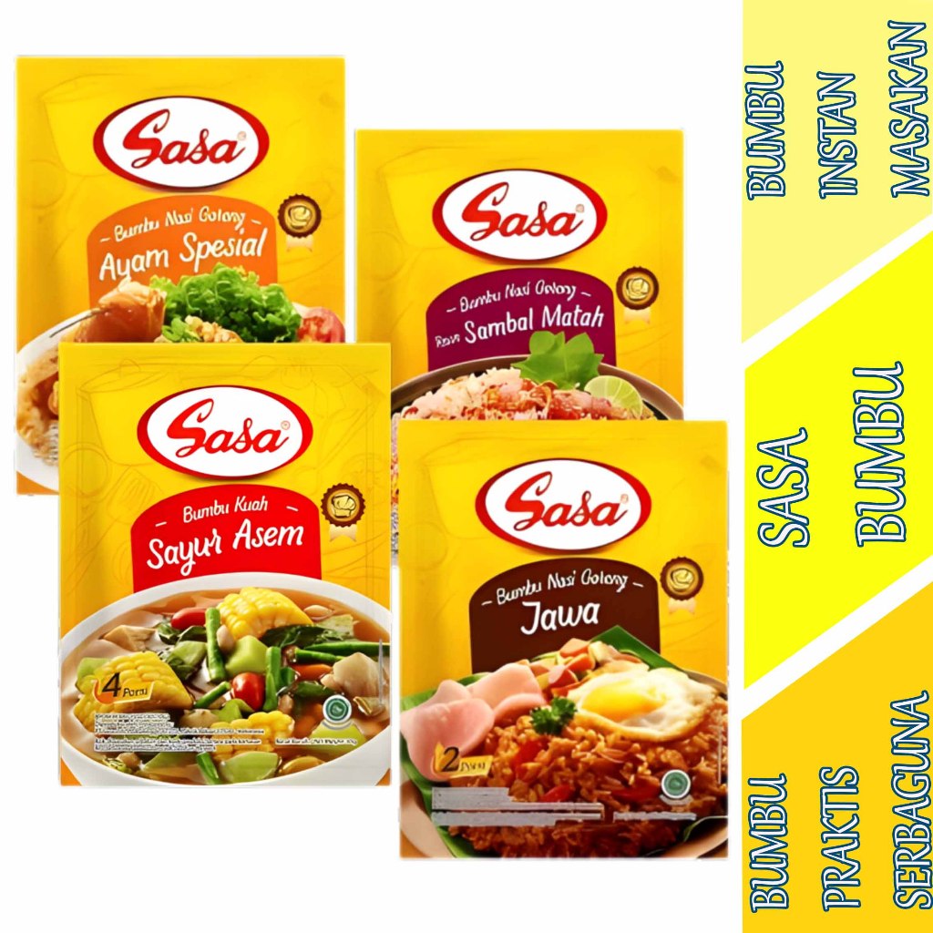 

Bumbu Praktis Serbaguna - Sasa - Bumbu Masakan Instan - Bumbu Varian Rasa