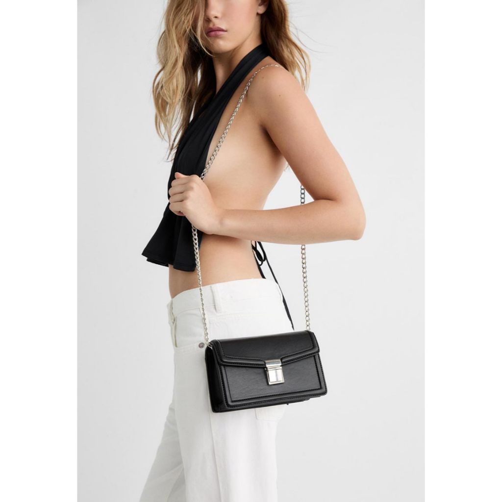 Tas Selempang Wanita Branded Stradivarius Qullqi – Sling Bag PU Leather Fashion Mini Muat HP 6.5 Inc