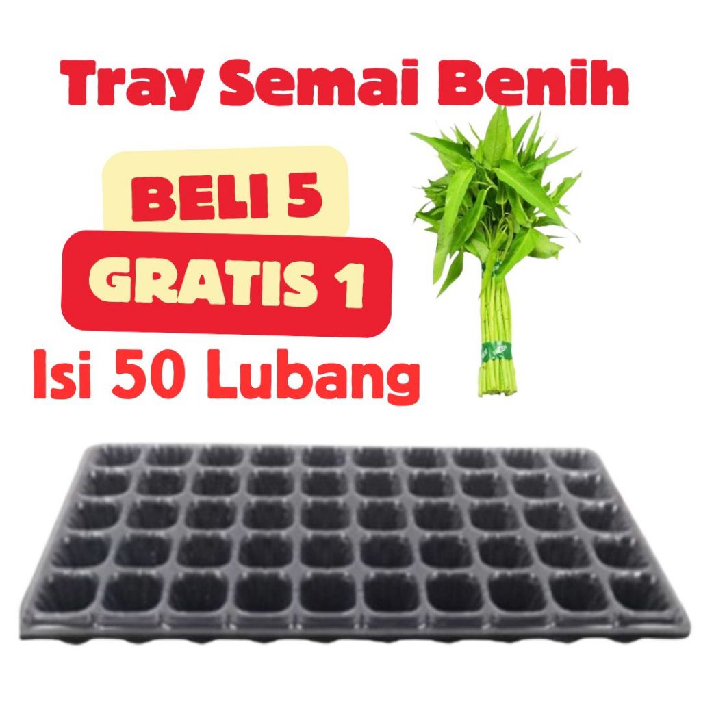 Tray Semai 50 Lubang Potray Seedling Tray Dulang Benih Berkualitas Tinggi