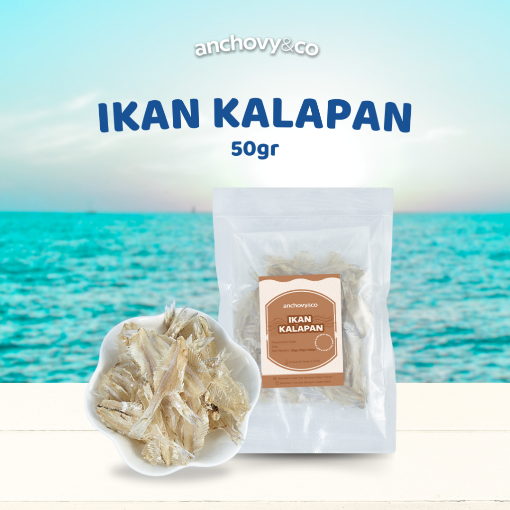 

Ikan Asin Kalapan Pakang 50gr | Anchovyandco