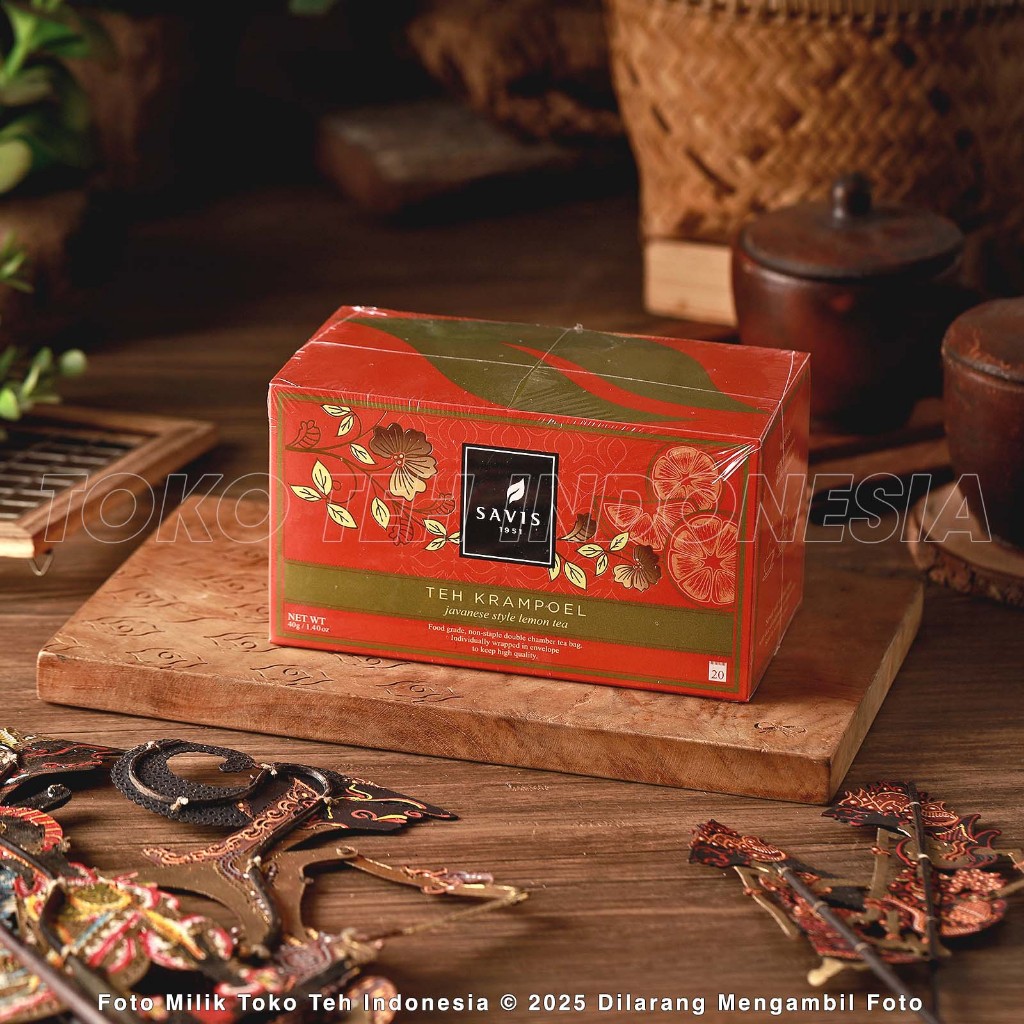 

Savis Tea - Teh Krampoel Box isi 20tb Lemon Green Tea Premium Teh Hijau Lemon