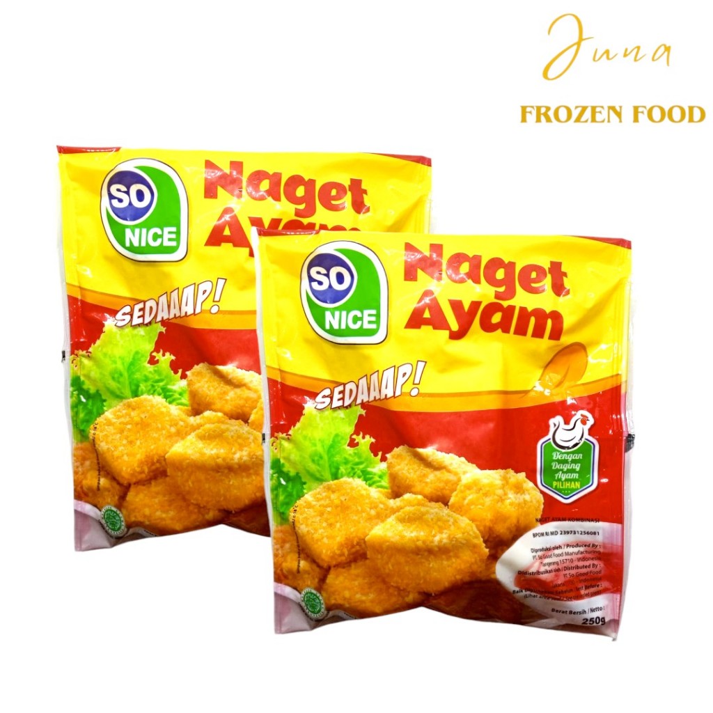 

SO NICE NUGGET AYAM 250 GR