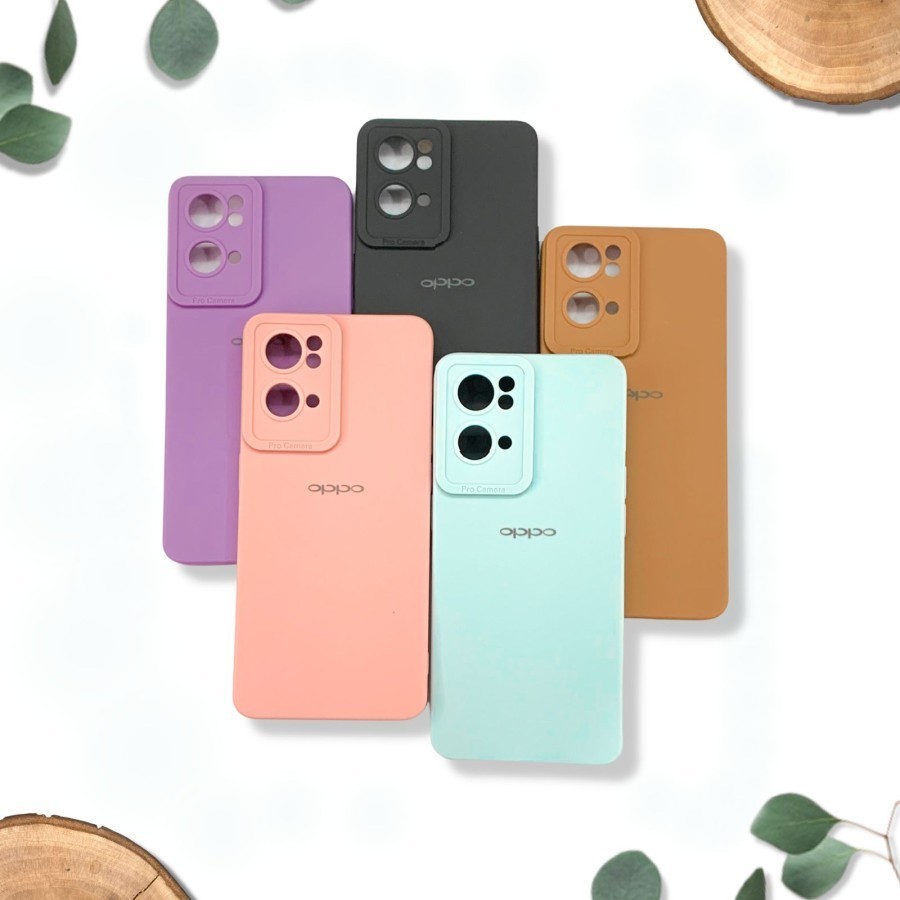 Softcase Macaron Logo Anti Noda Casing Anti Jamur Opo Reno7 Reno 7 Pro