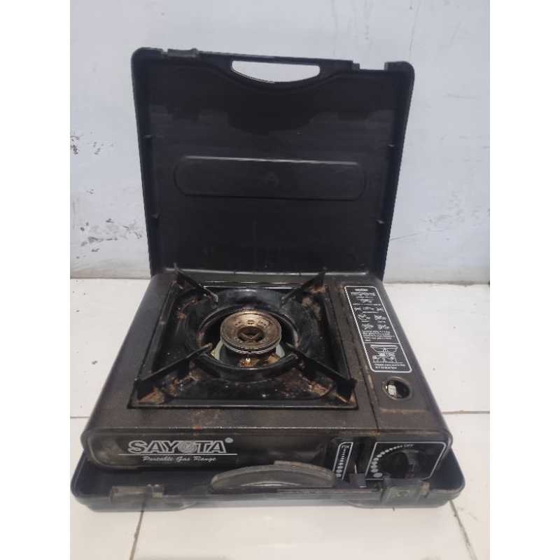 kompor gas portable sayota plus kopernya bekas normal