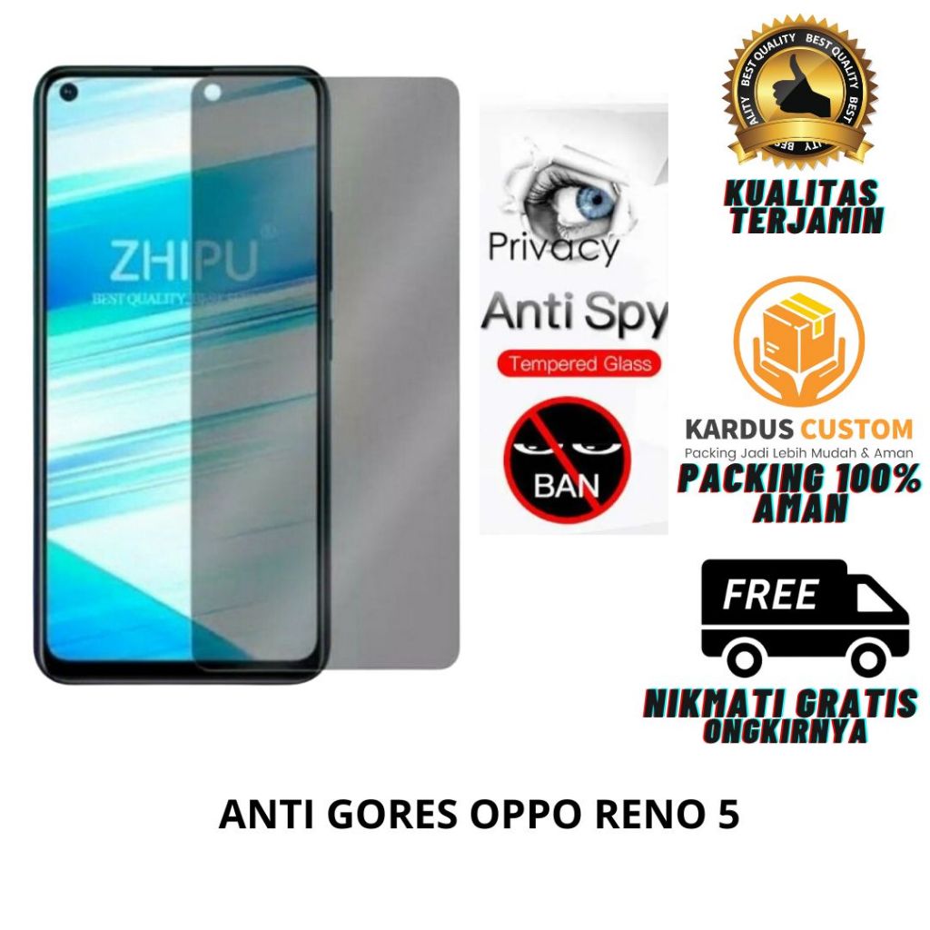 TEMPERED GLASS / ANTI GORES OPPO RENO 5