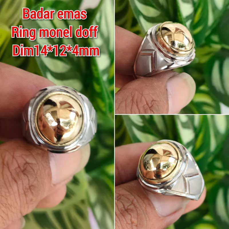 CINCIN BATU BADAR EMAS KURSANI KUNO RING MONEL DOFF