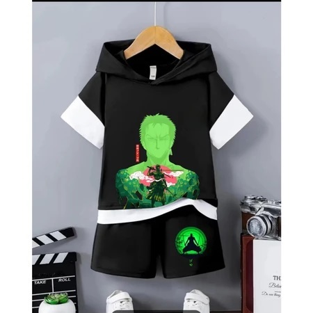 ScF Collection Stelan anak anak 1set celana dan baju zoro DTF