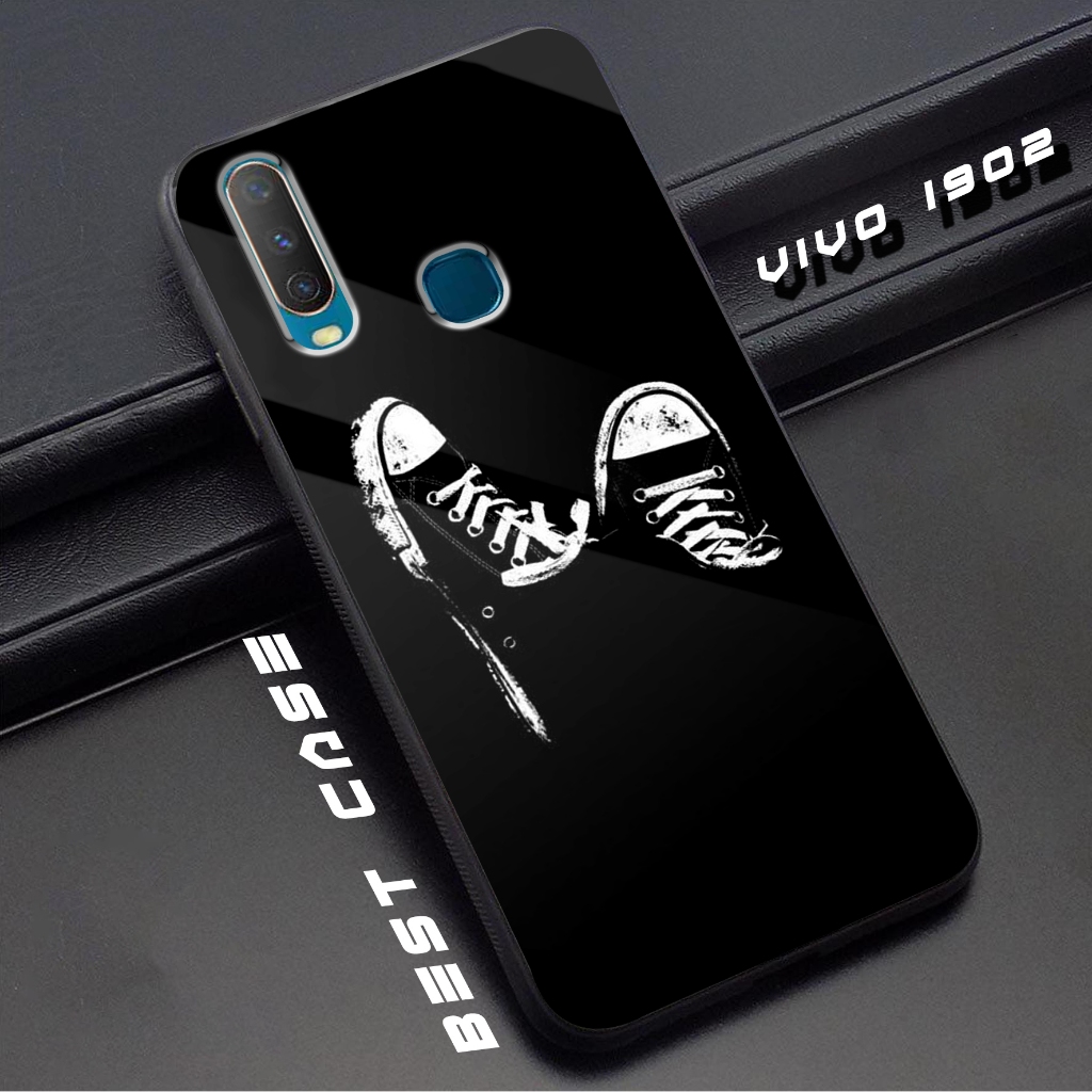 Case VIVO 1902 - Casing Hp VIVO 1902 - Motif ( HTM ) - Silikon Hp  VIVO 1902 - Softcase Glass Kaca -