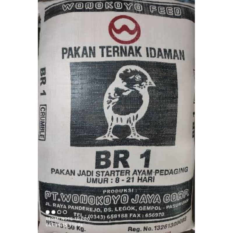 Wonokoyo BR-1 Pakan ayam kecil