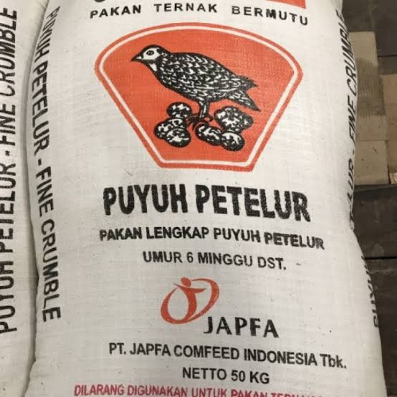 Japfa Puyuh Petelur (Pakan puyuh)