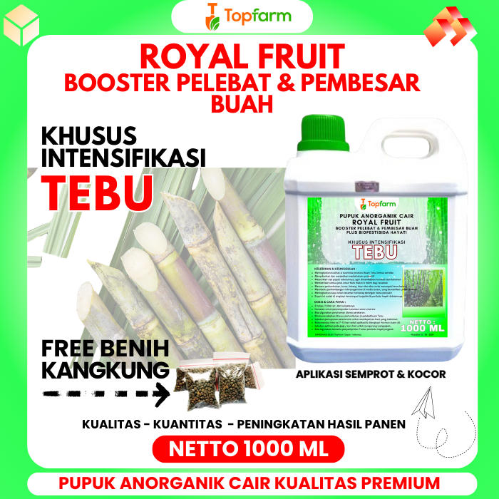 Pupuk Topfarm / Pupuk Untuk Tanaman Tebu / Pupuk Tebu Ijo / Pupuk Organik Cair Untuk Tebu / Pupuk Ca