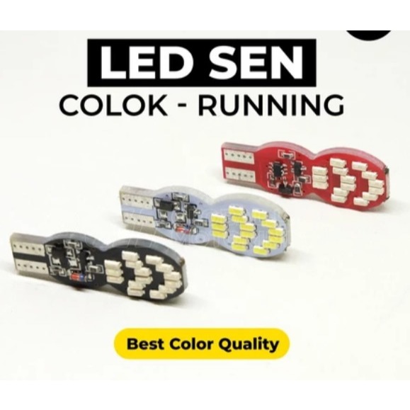 Lampu LED Sen Senja T10 30Led Running Motor Mobil DC 12Volt New Lampu Led Senja