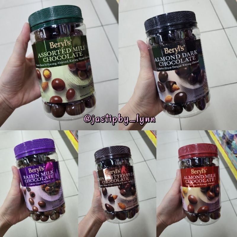 

Beryls Chocolate Jar / Cokelat Toples 450gr Almond/Milk/Raisin