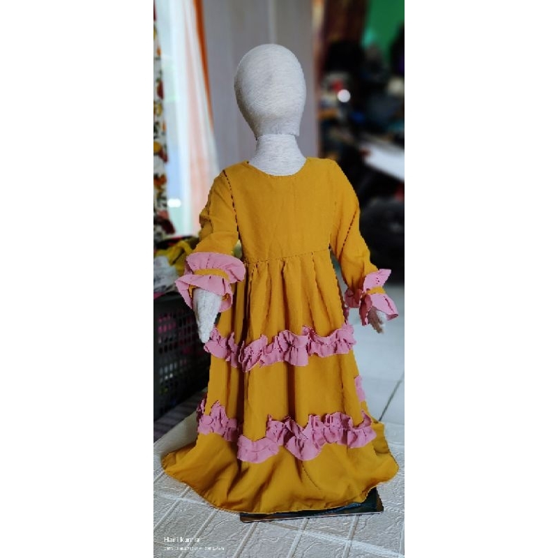 gamis anak 3-6 tahun