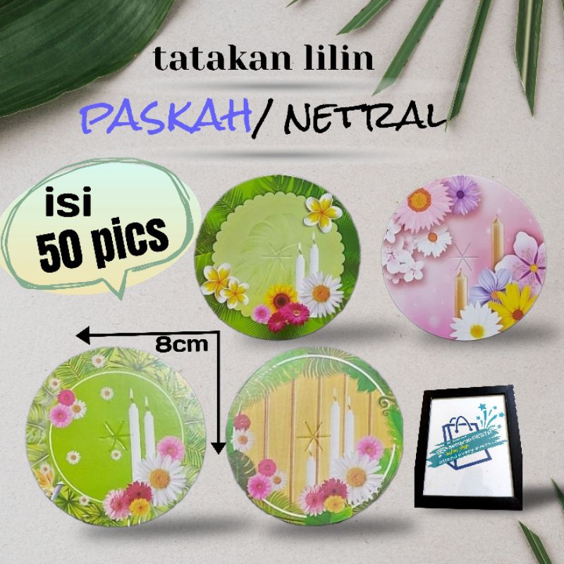 tatakan lilin, tatakan lilin netral, tatakan lilin paskah, tatakan lilin kertas, tatakan lilin motif
