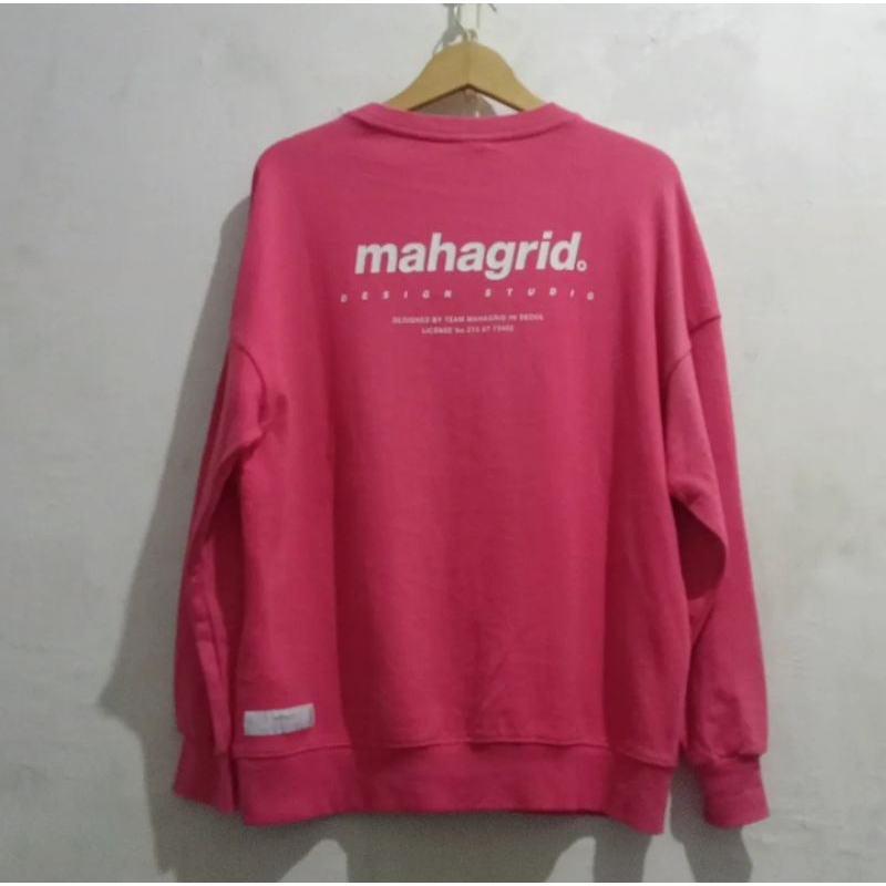 Second Crewneck Mahagrid (Magenta) | Sweater mahagride