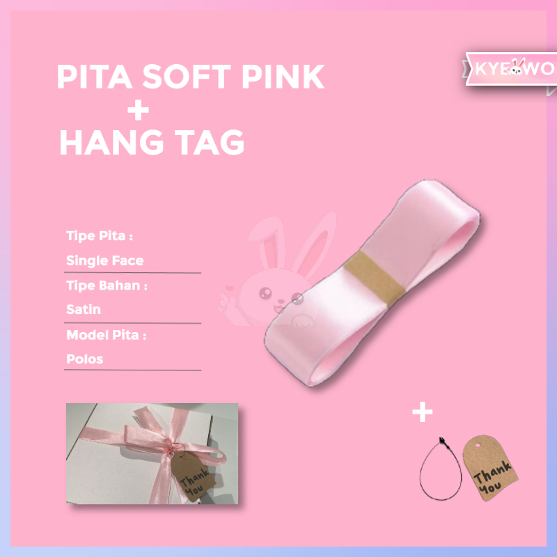 

KYEOWO Pita Packing Tambahan Plus Hang Tag "THANK YOU" Hadiah Kado PKG03