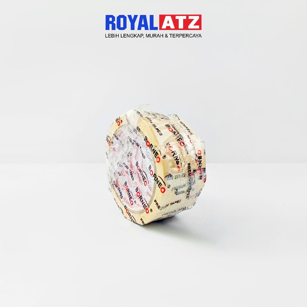 

Lakban Kertas / Masking Tape Borneo Ukuran 48 Mm x 21 Meter