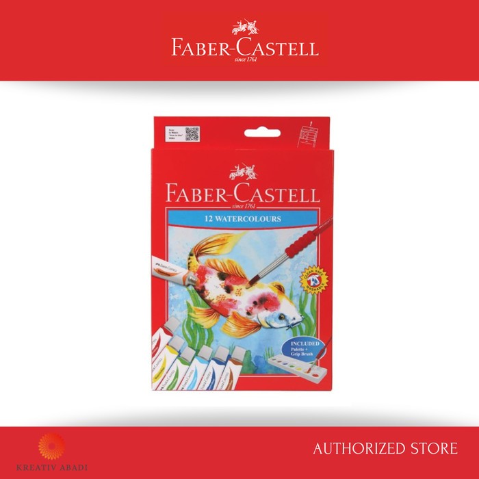 

Faber-Castell Watercolour tube 12 ml - 12 colours