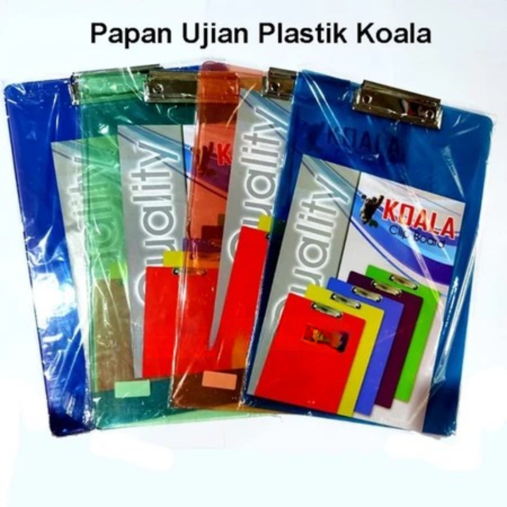 

Papan ujian/ papan jalan plastik mika murah clip board plastik koala TEBAL (12 pcs)