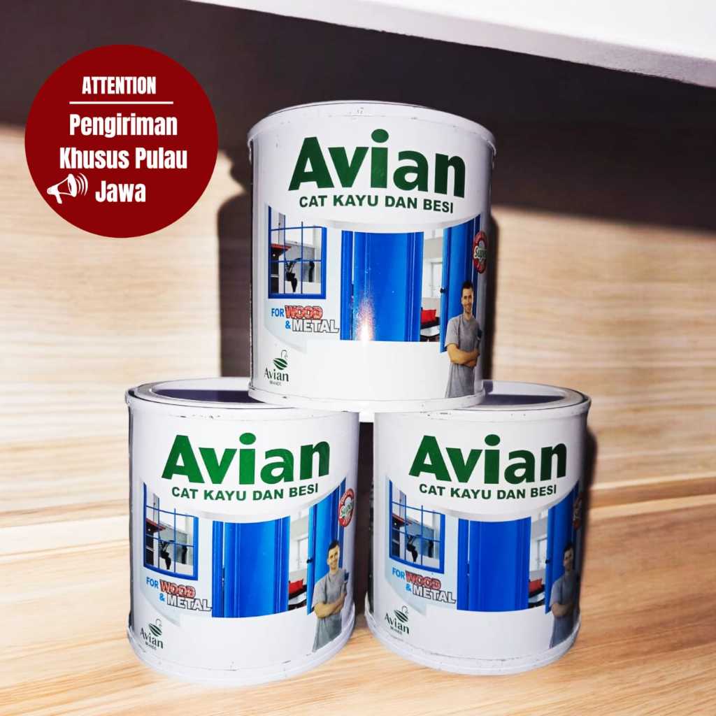 Cat Besi Avian 200cc/Cat Kayu/ Cat Minyak 200 ml / Cat Avian High Gloss enamel 200 cc