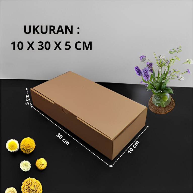 

(10Pcs) Kardus Eflute Karton Box Kotak Kue Hampers 30 cm x 10 cm x 5 cm