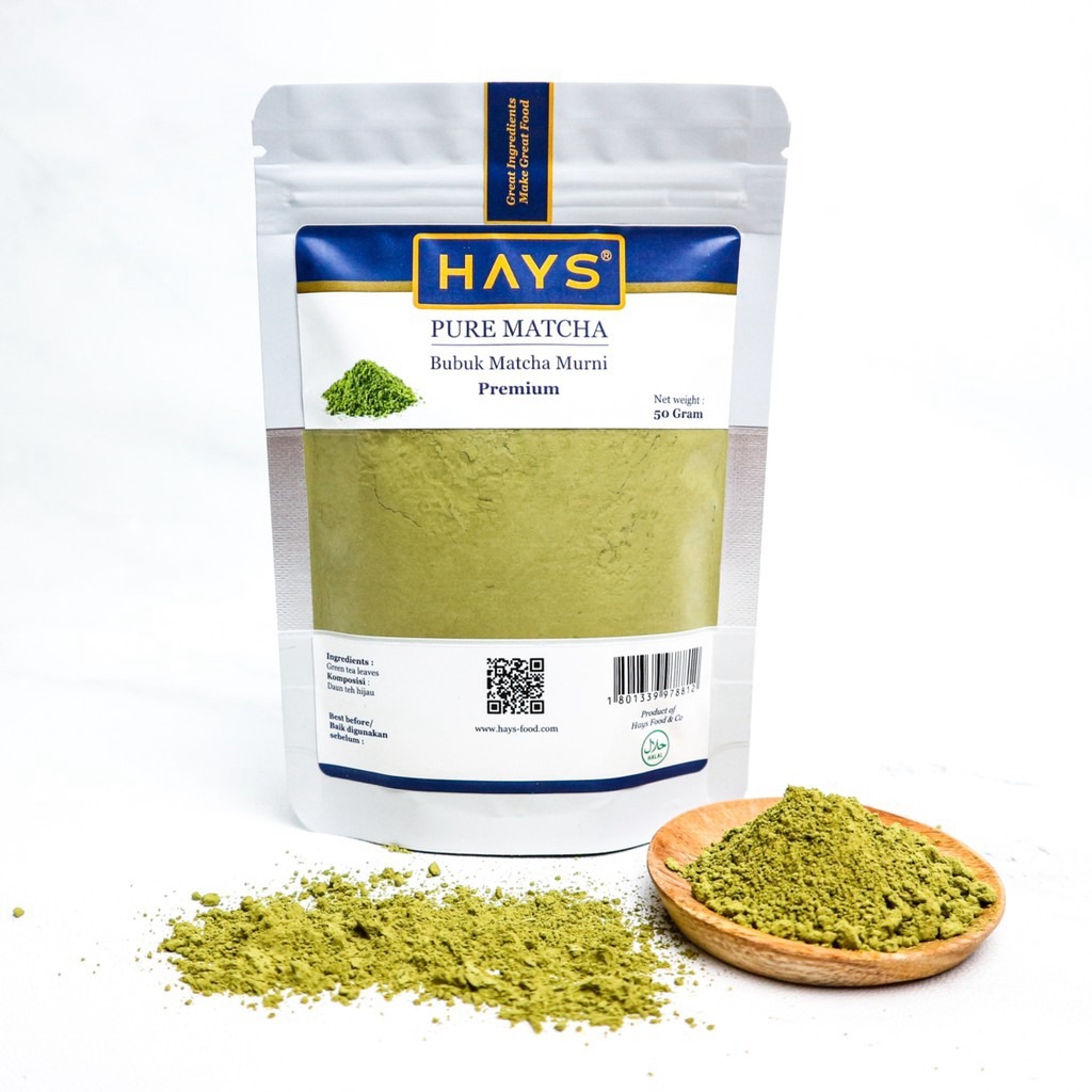 

Hays Bubuk Matcha Murni 50g Pure Matcha Powder Teh Hijau Bubuk