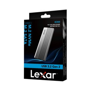 Lexar E350 SSD Enclosure M.2 NVMe / SATA SSD External Case USB 3.2 Gen2 Dual Protocol