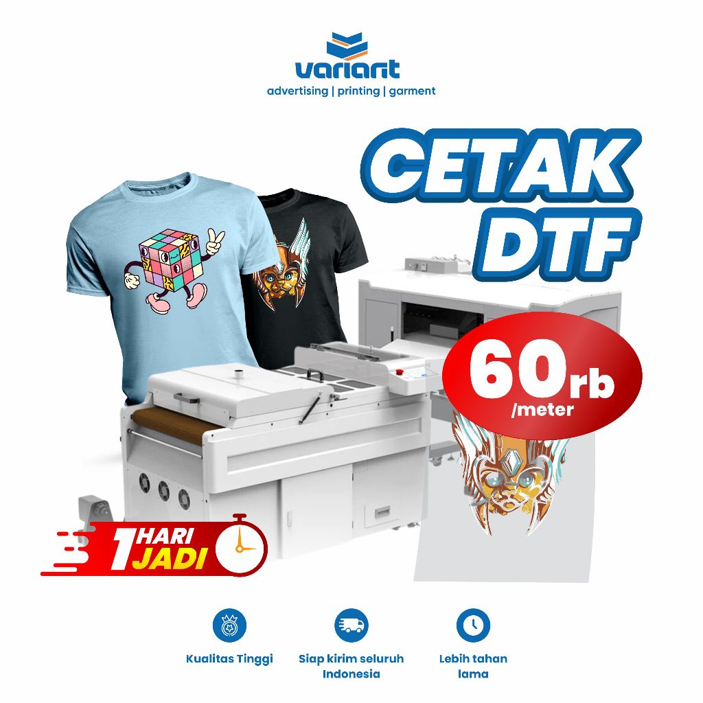 

Cetak Sablon DTF Satuan Meteran