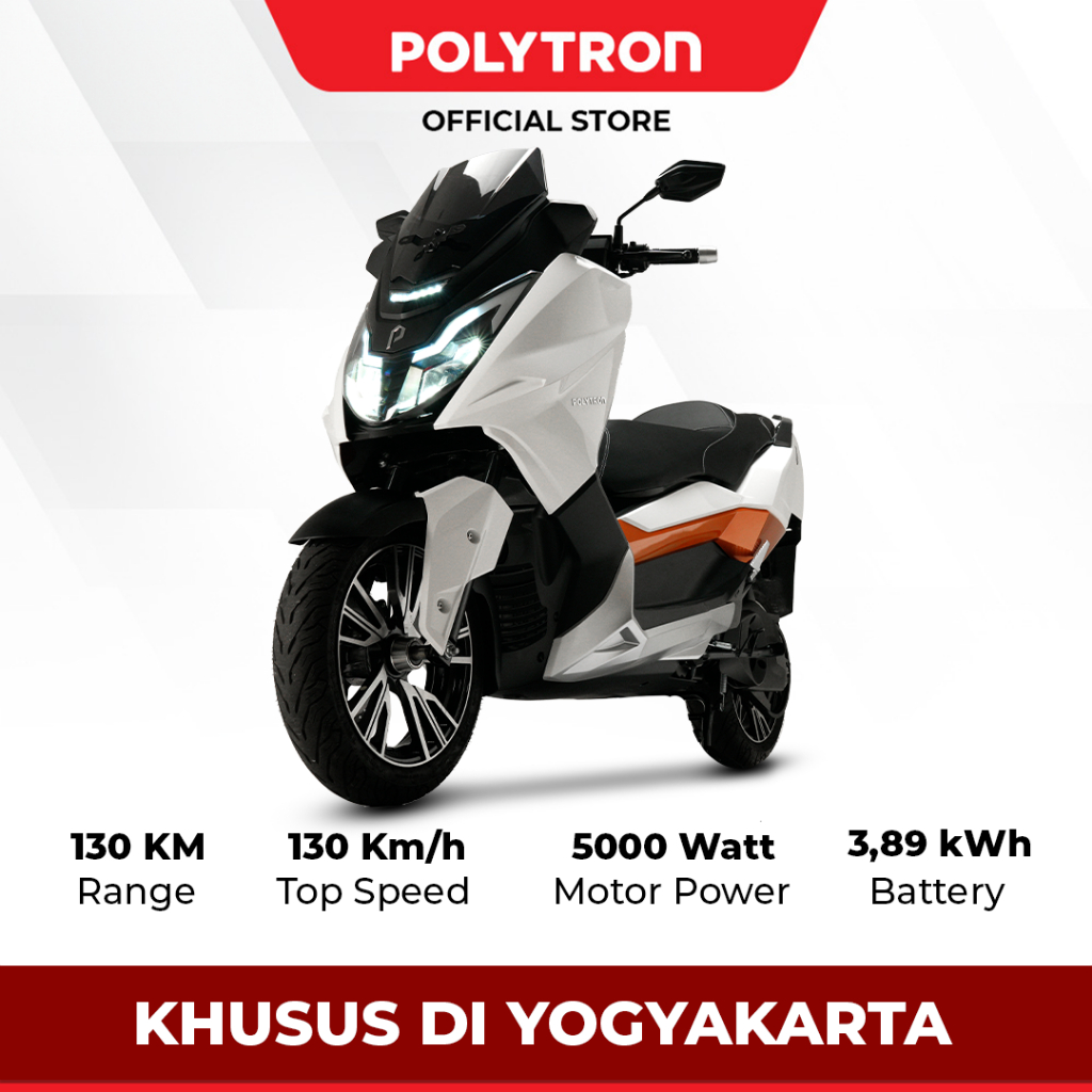 POLYTRON Fox 500 Sepeda Motor Listrik - OTR Yogyakarta - Klaten - Solo - Purwokerto