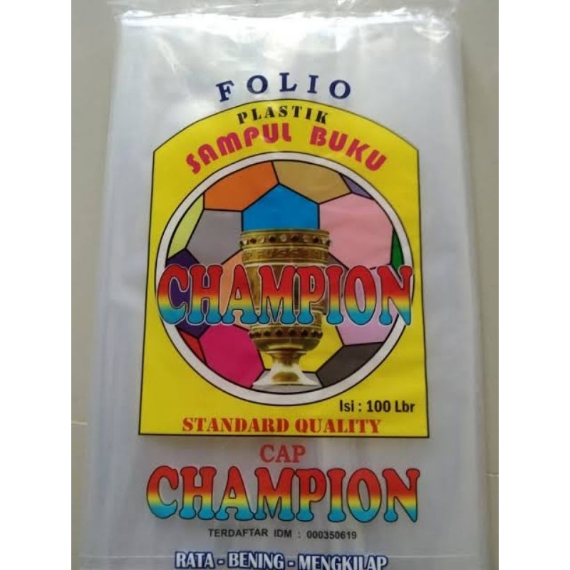 

sampul plastik folio champion