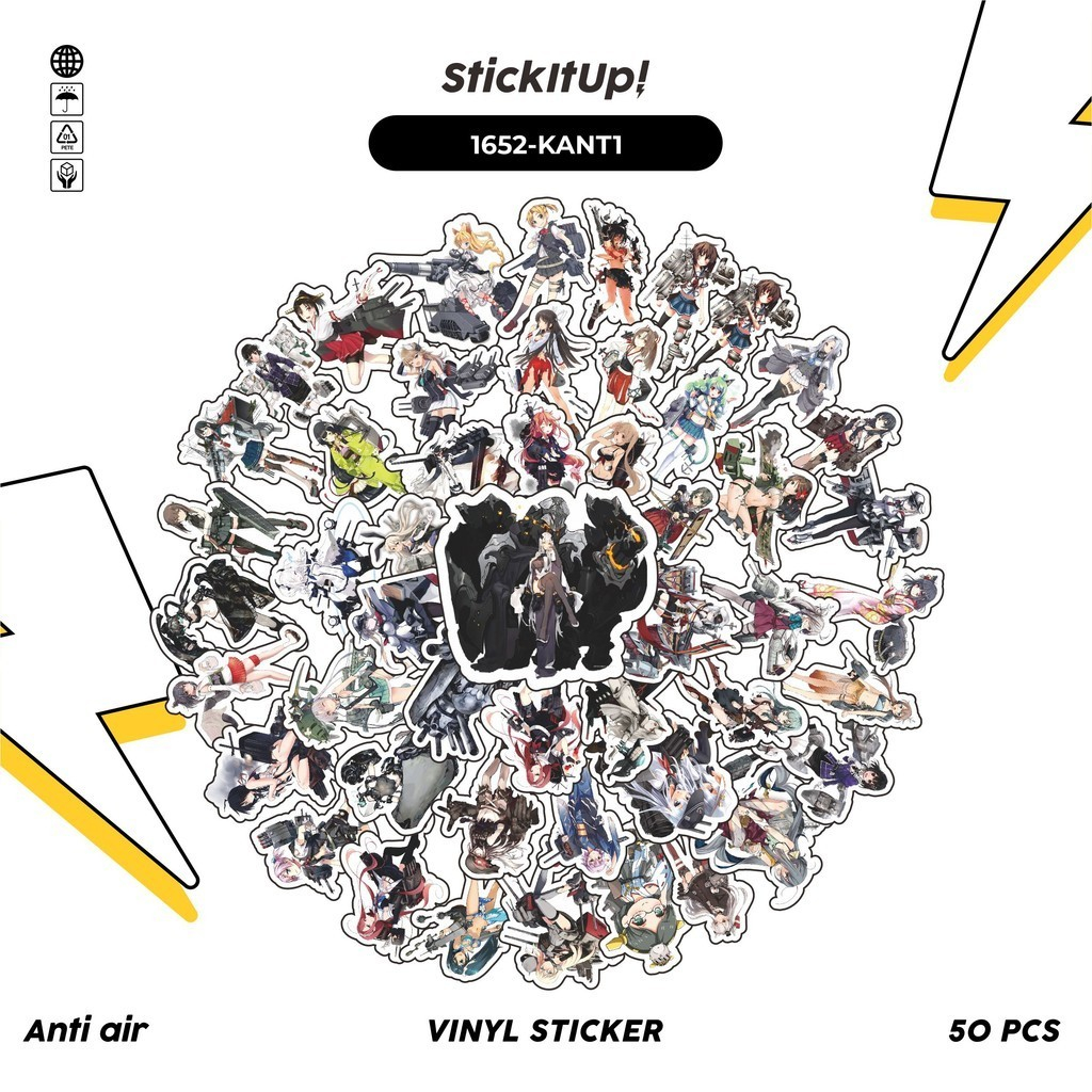 

COD✨ 100 Pcs Stiker Pack KANTAI COLLECTION CHARACTER 01 Lucu Aesthetic Vynil Waterproof untuk Freebies Sticker Buku Journal Casing HP Laptop