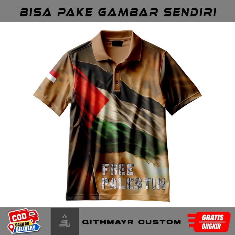 kaos palestina / baju dakwah free palestin / tshirt palestina distro printing sublime 3D