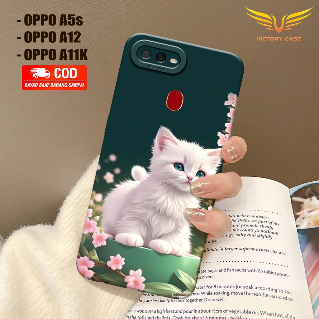 New Kucing Case - Softcase Oppo A5s / A12 / A11k - Terbaru - Case Hp Oppo A5s / A12 / A11k - Casing 