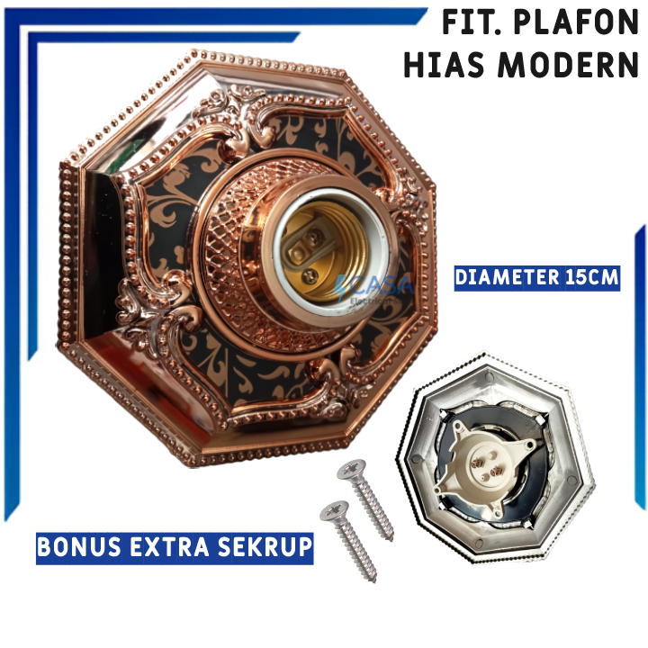 Fitting Lampu/Fitting Hias/Fitting Hias Modern/Fitting Lampu Plafon Hias - DPE01GF