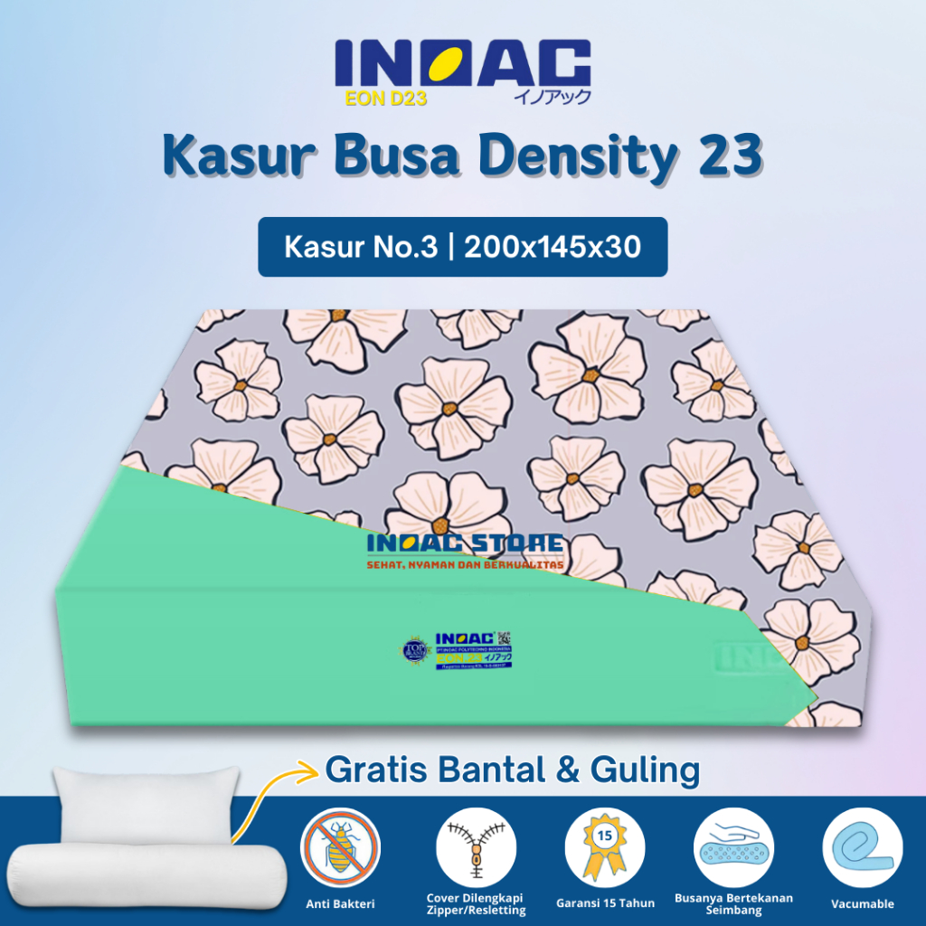 (200x145x30) Kasur BUSA INOAC Asli No 3 Tebal 30 cm Garansi 20 Tahun Original By Inoac Store