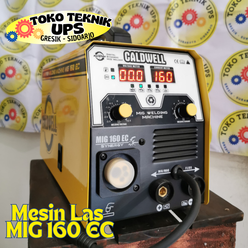 CALDWELL MESIN LAS MIGI MIG IGBT 160 EC 1PHASE BEST SELLER/ MESIN LAS 3 FUNGSI GAS TANPA GAS