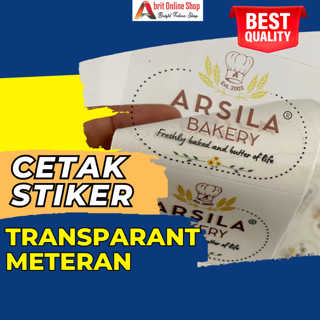 

CETAK STIKER TRANSPARAN METERAN | STICKER TRANSPARAN ANTI AIR | STIKER TRANSPARAN CUSTOM LABEL