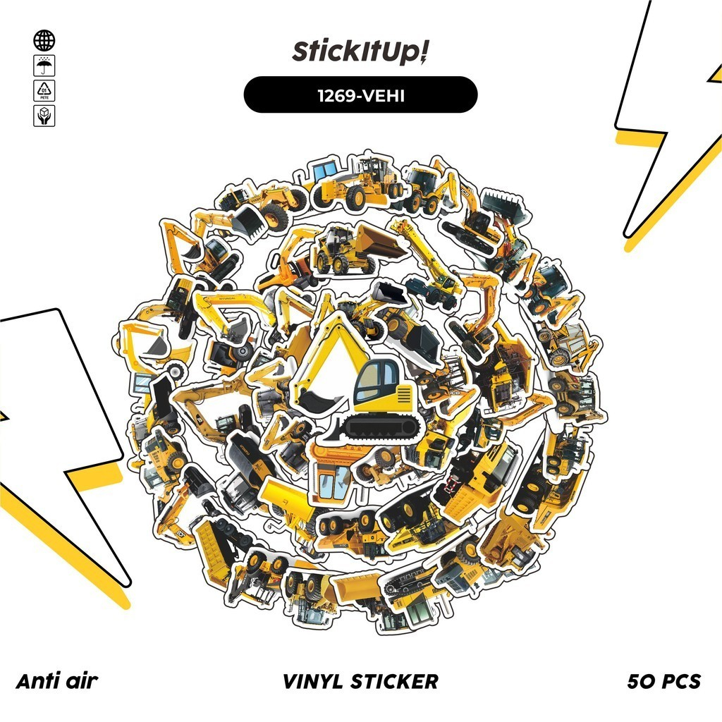 

COD✨ 100 Pcs Stiker Vehicle Mobil Keren Series 2 Lucu Aesthetic Vynil Waterproof untuk Freebies Sticker Buku Journal Casing HP Laptop